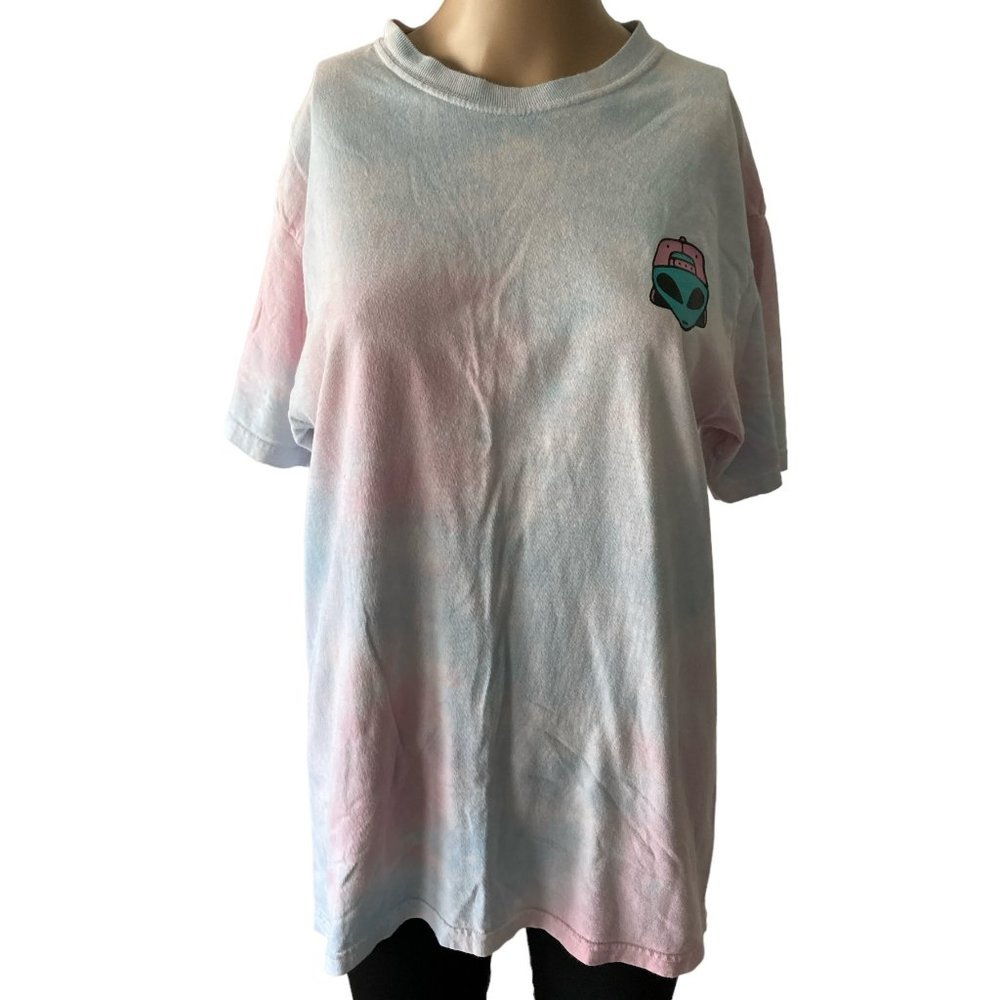Eighty Eight Tie Dye Alien Head Size M T-Shirt
